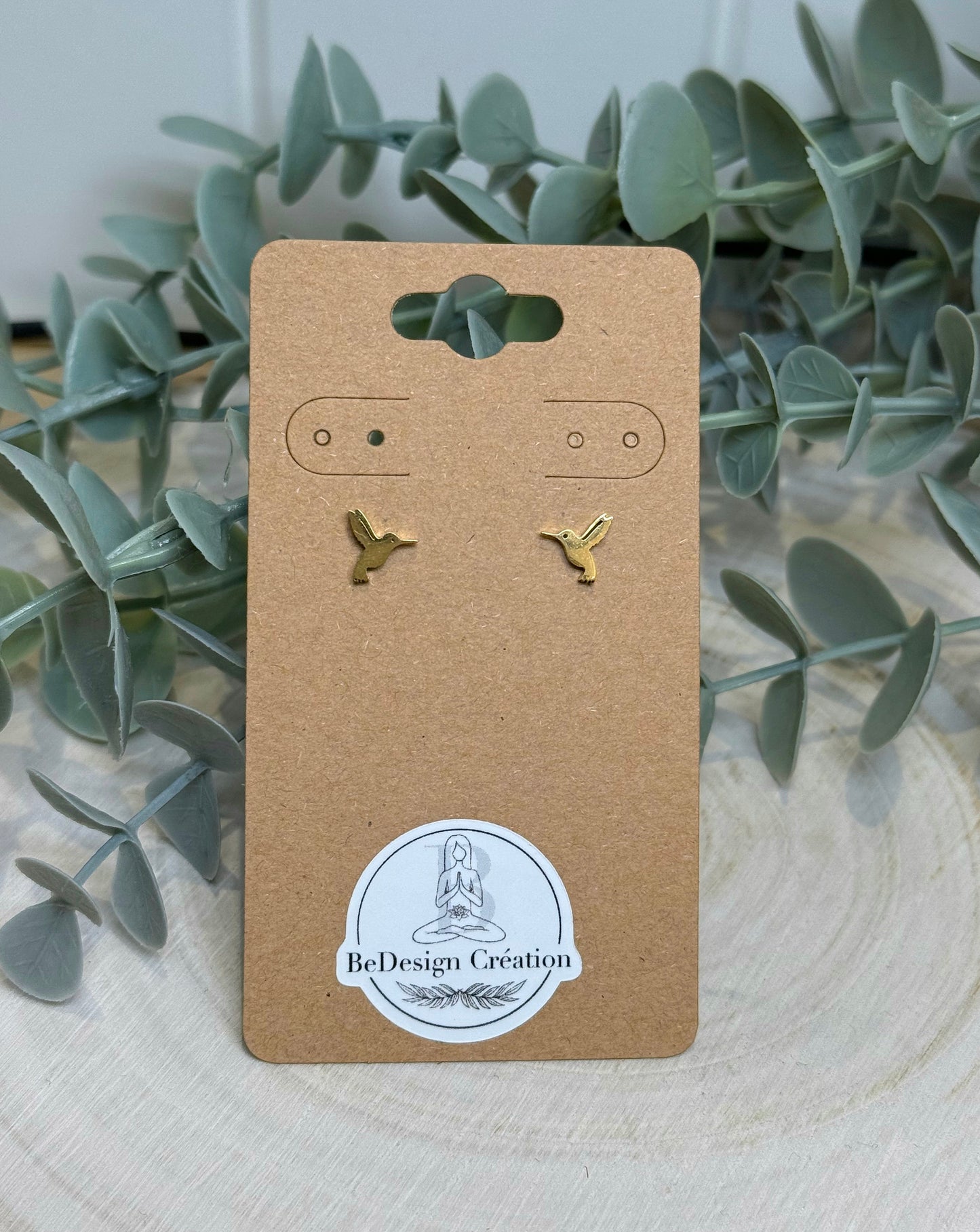 Boucles d’oreilles Colibri gold