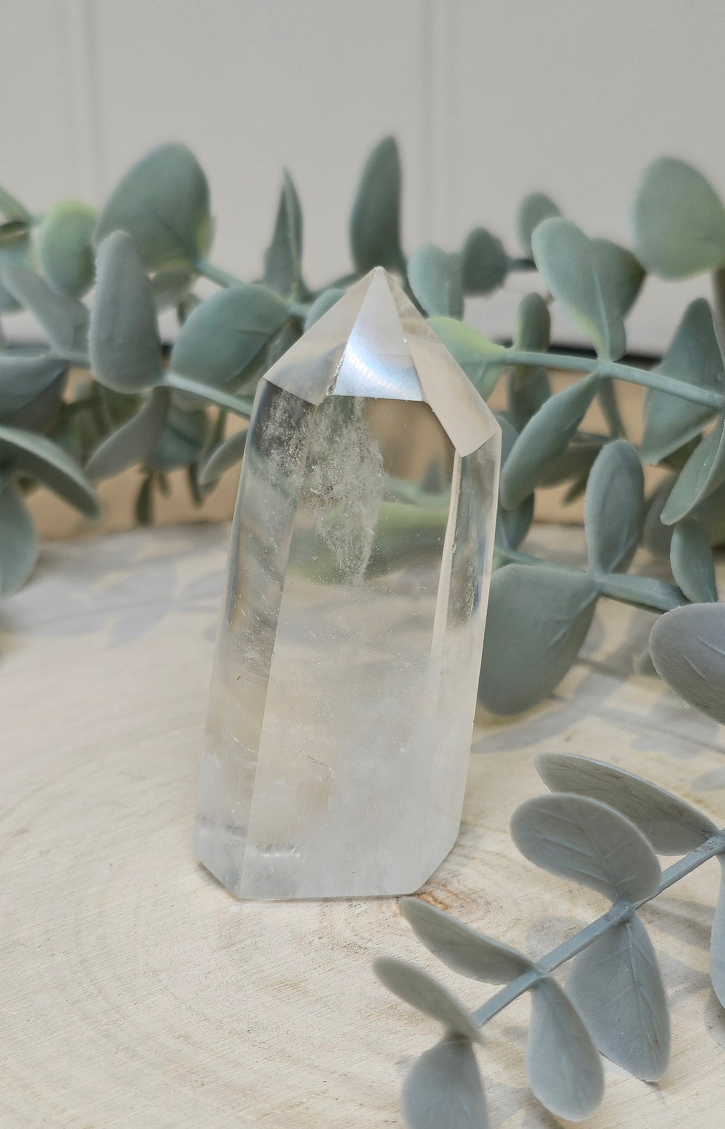 Pointe en Quartz clair de Madagascar