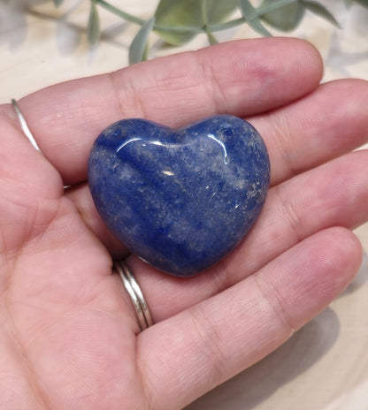 Coeur en Aventurine bleue
