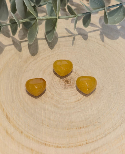 Mini Coeur en Aventurine jaune