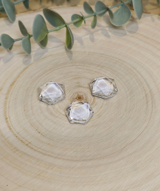 Étoile géométrique en Quartz clair