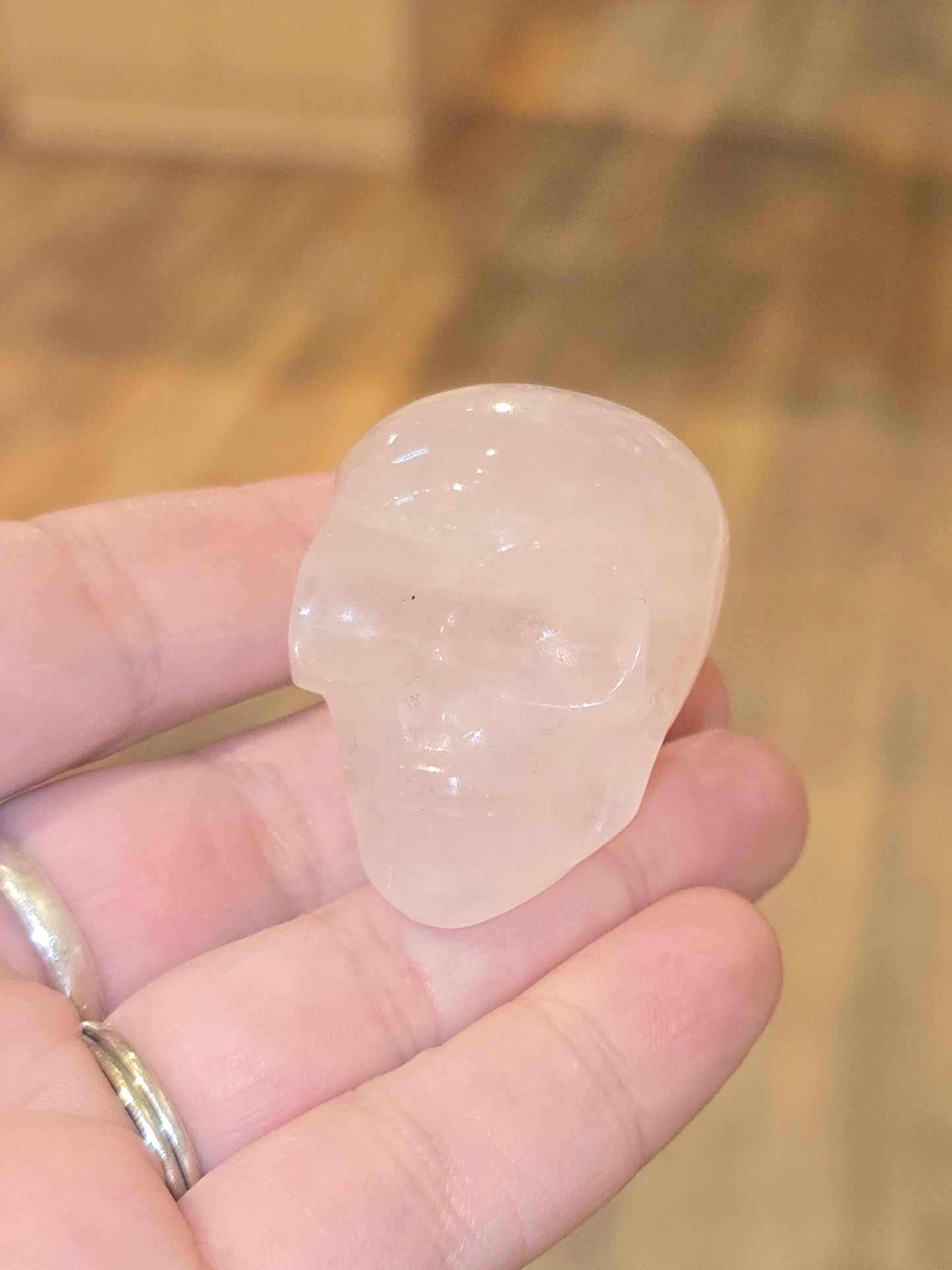 Crâne Quartz rose