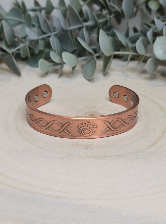 Bracelet de cuivre magnétique Arbre de vie