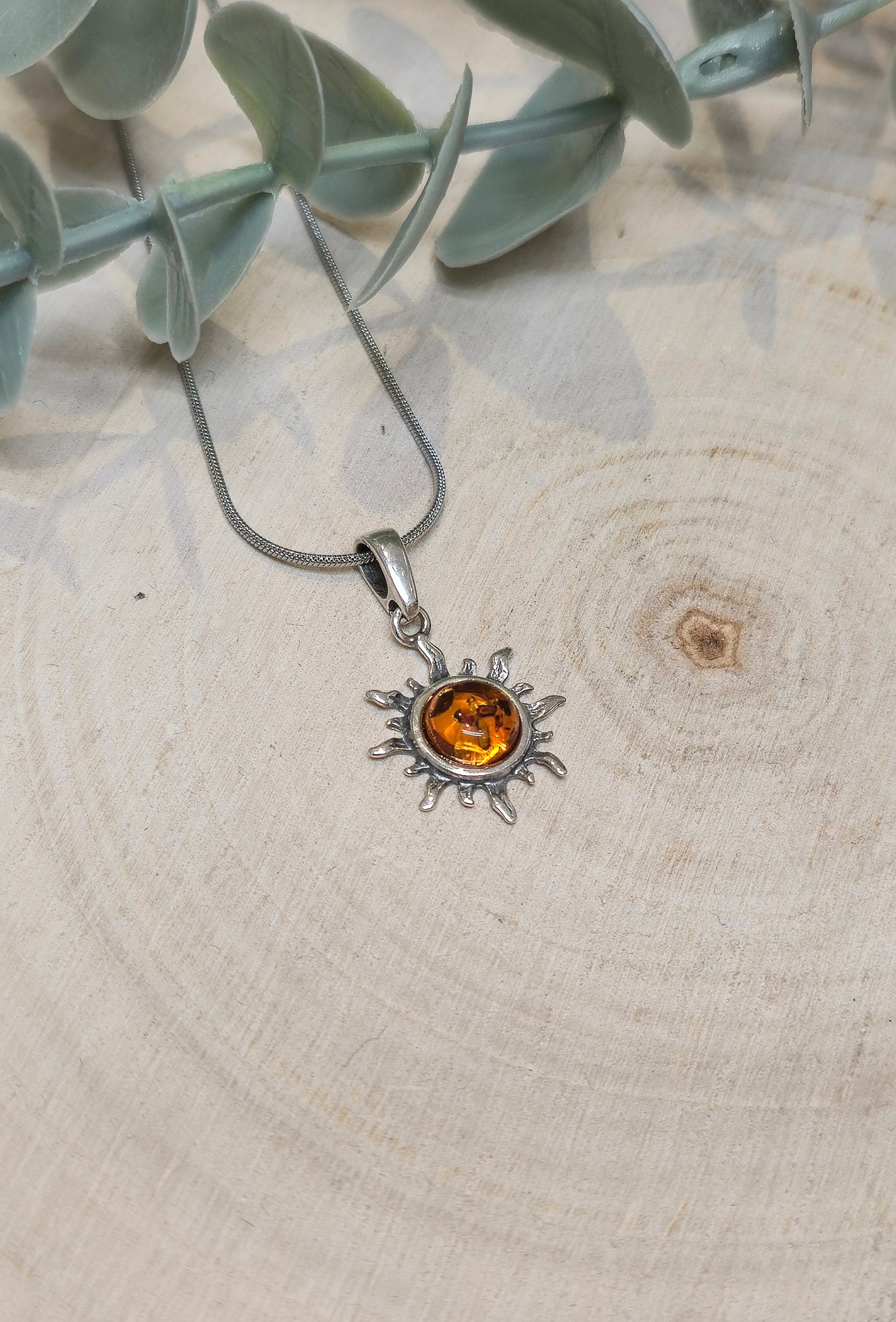 Collier Soleil Ambre baltique