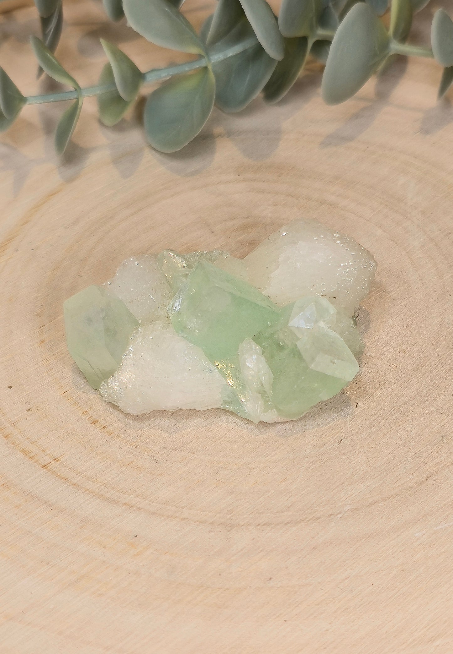 Apophyllite verte brute d'Inde