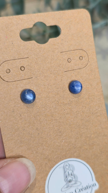 Boucles d’oreilles Kyanite bleue