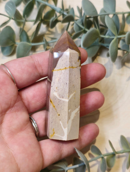 Pointe en Jaspe Mookaïte