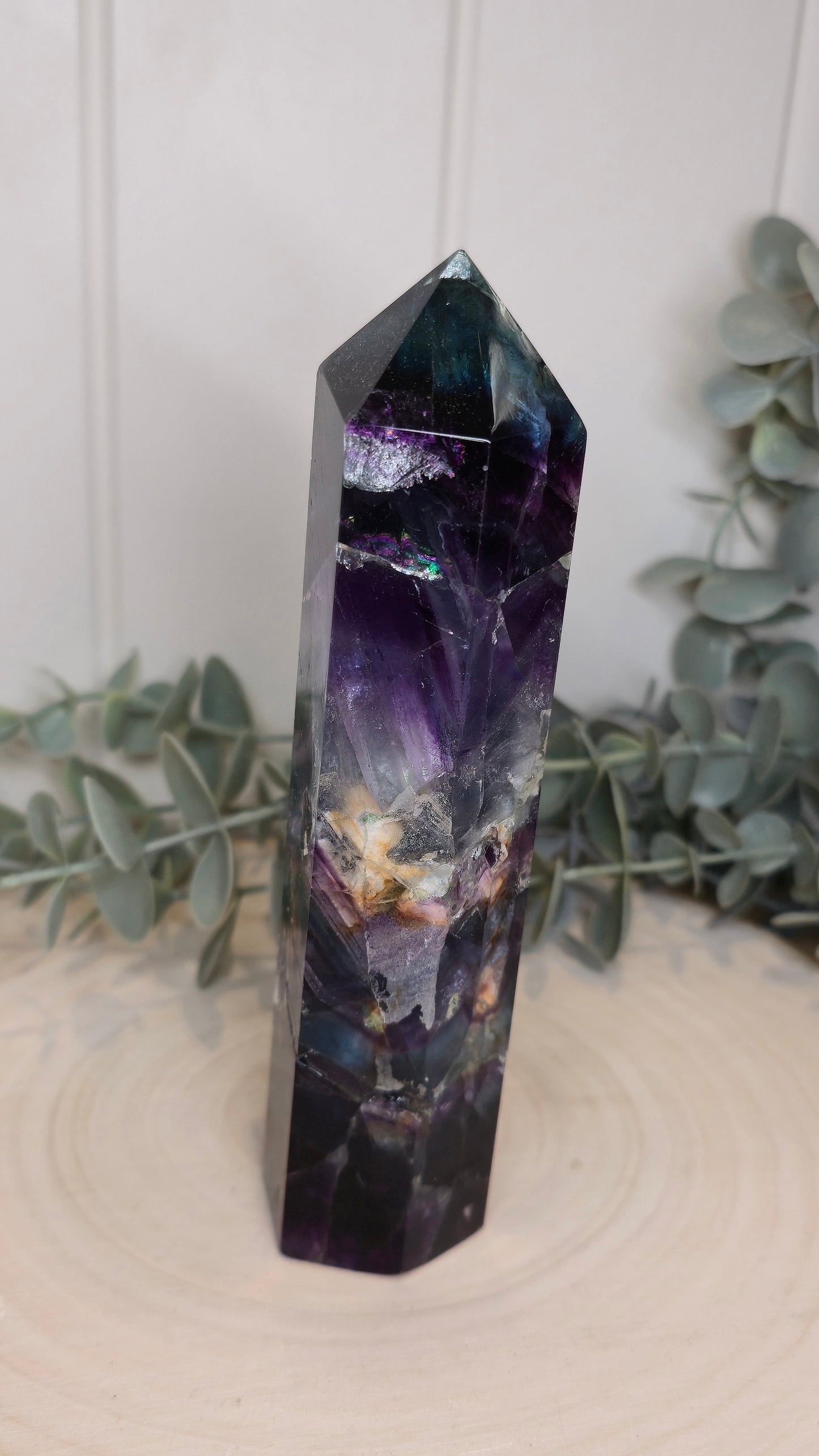 Pointe en Fluorite *réparée*