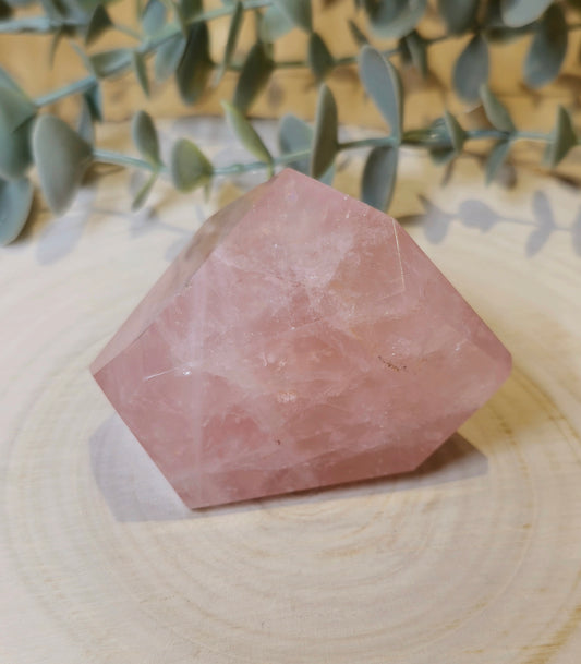 Forme géométrique Quartz rose