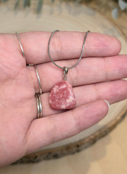 Collier Rhodochrosite barattée