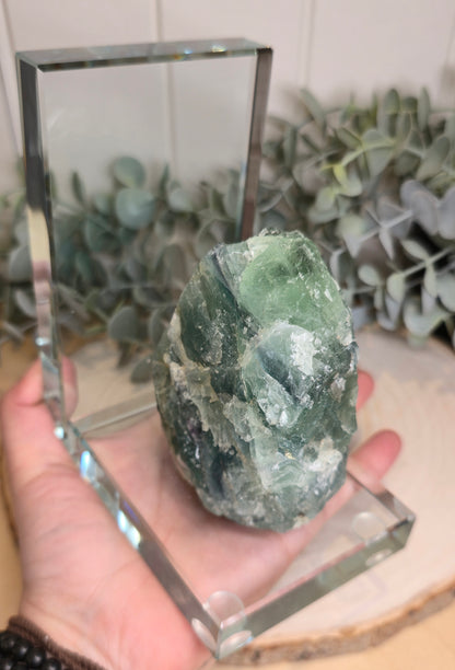 Appui livre en Fluorite brute