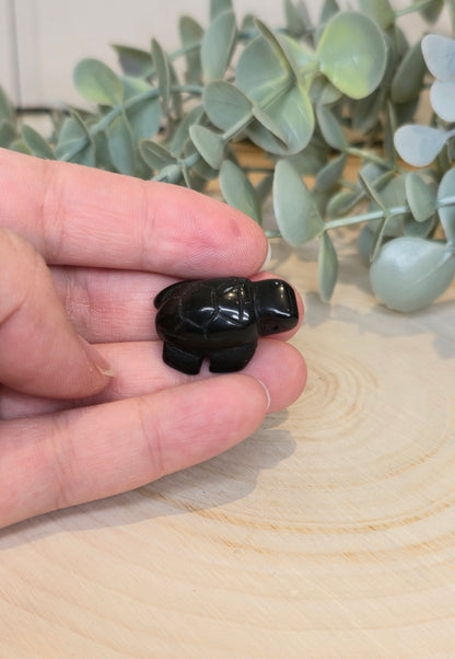 Tortue en Obsidienne
