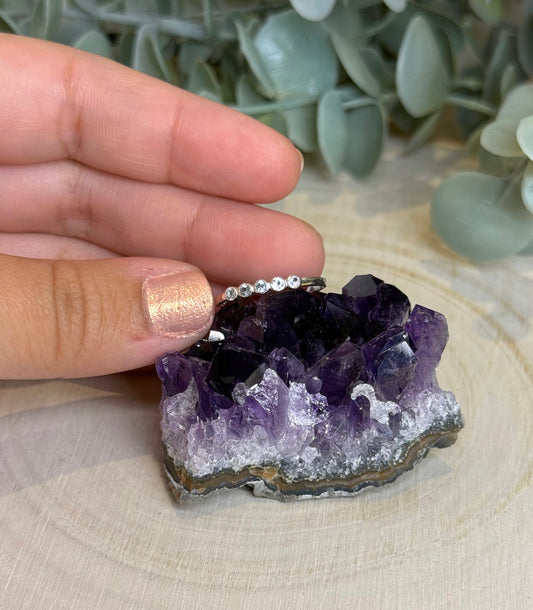 Bague Topaze bleue alignées