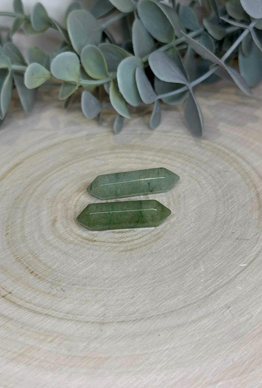 Mini Double Pointe en Aventurine verte