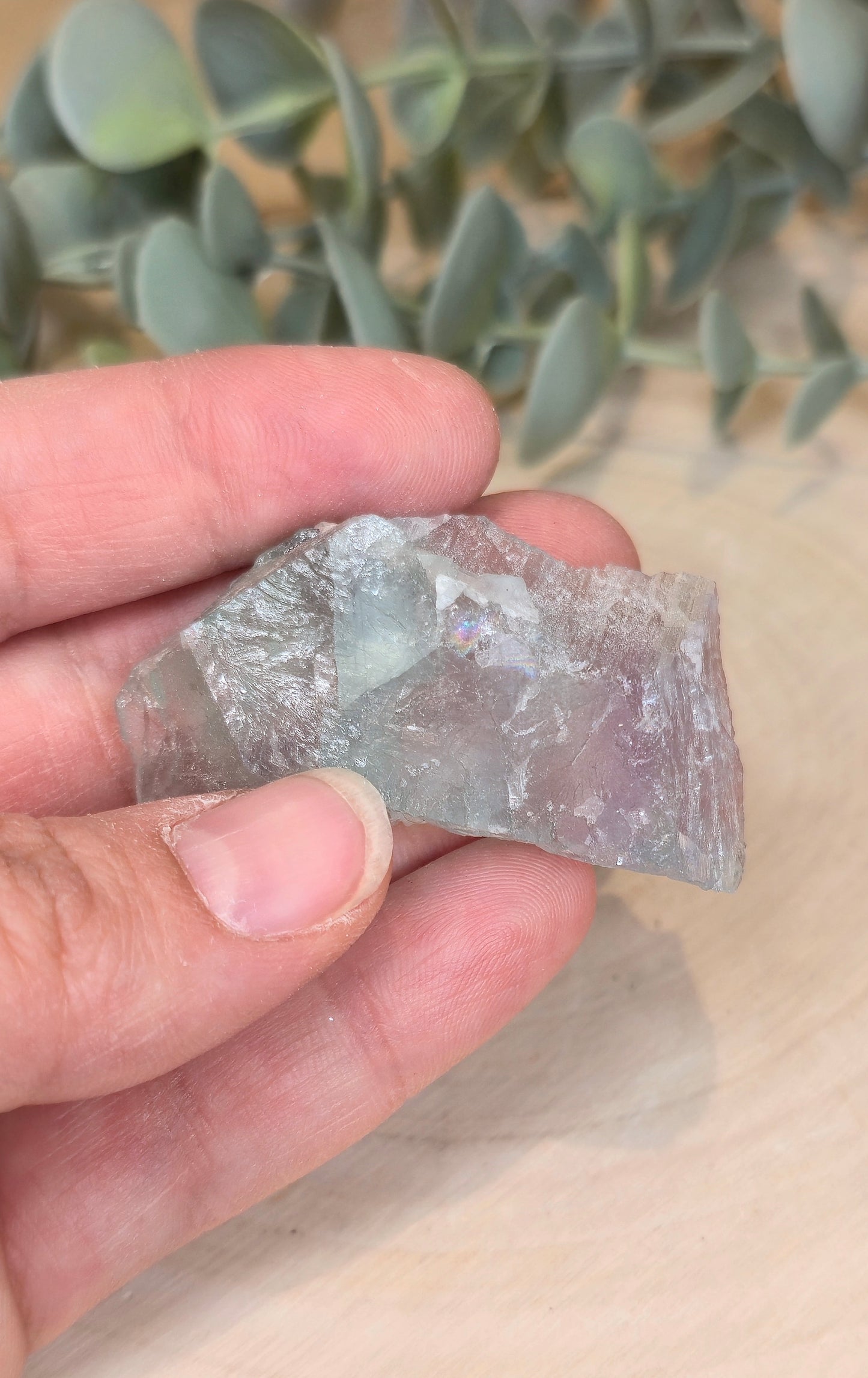 Fluorite verte brute du Mexique