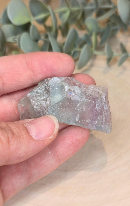 Fluorite verte brute du Mexique
