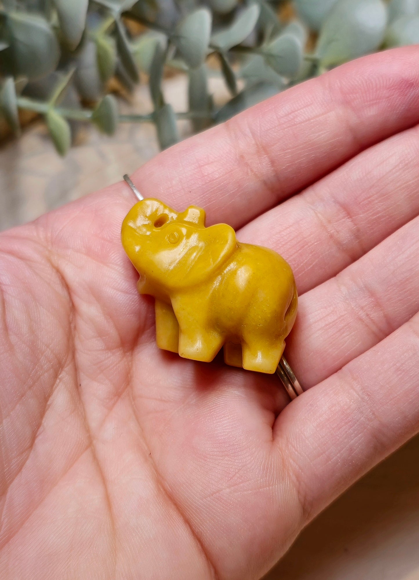 Éléphant Jaspe jaune