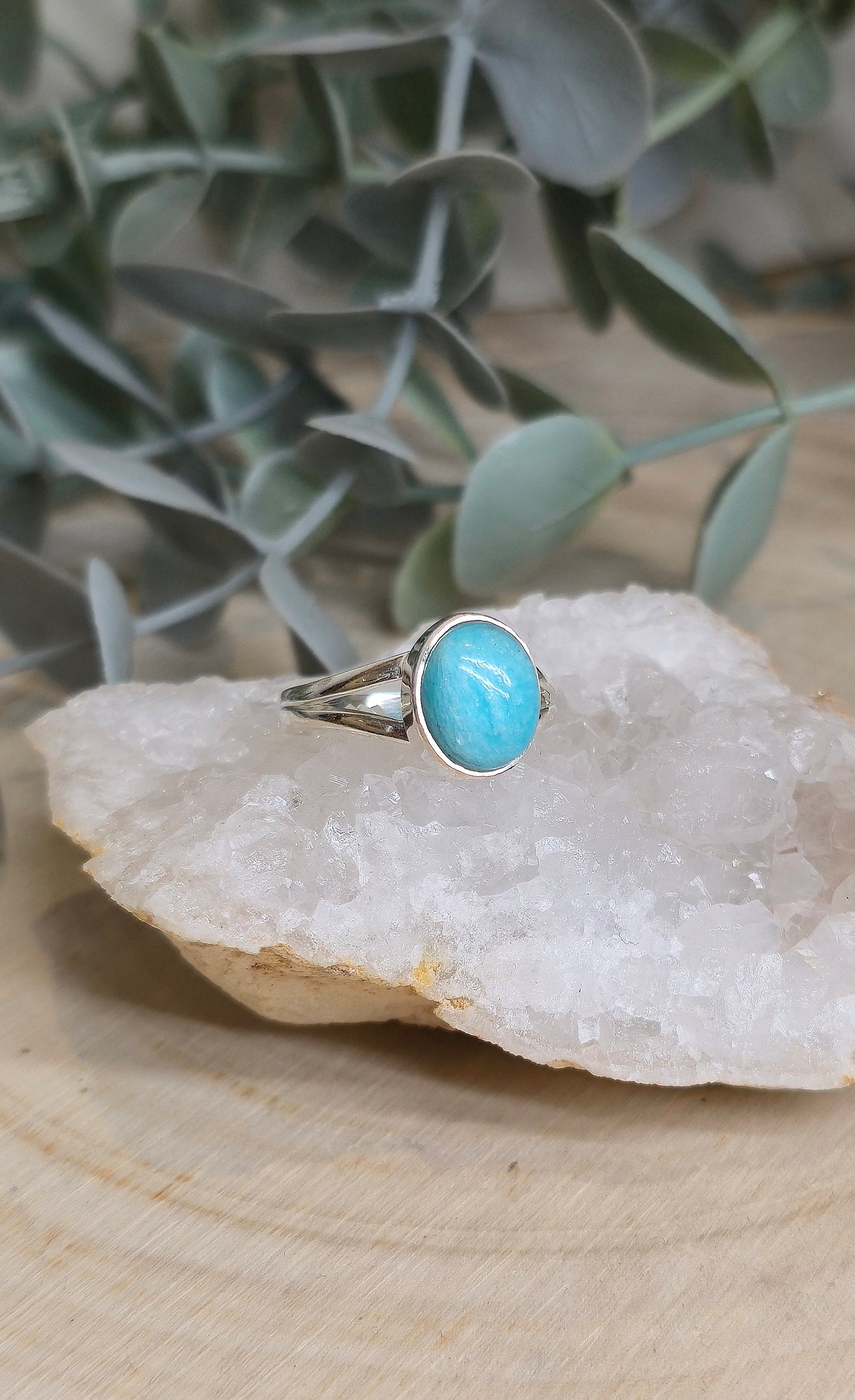 Bague Amazonite