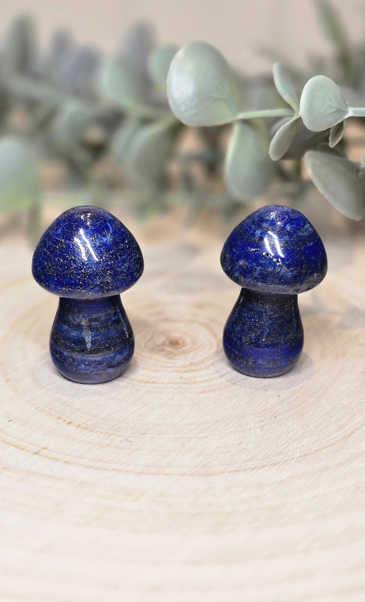 Champignon en Lapis Lazuli