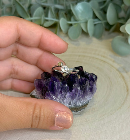 Bague double Citrine