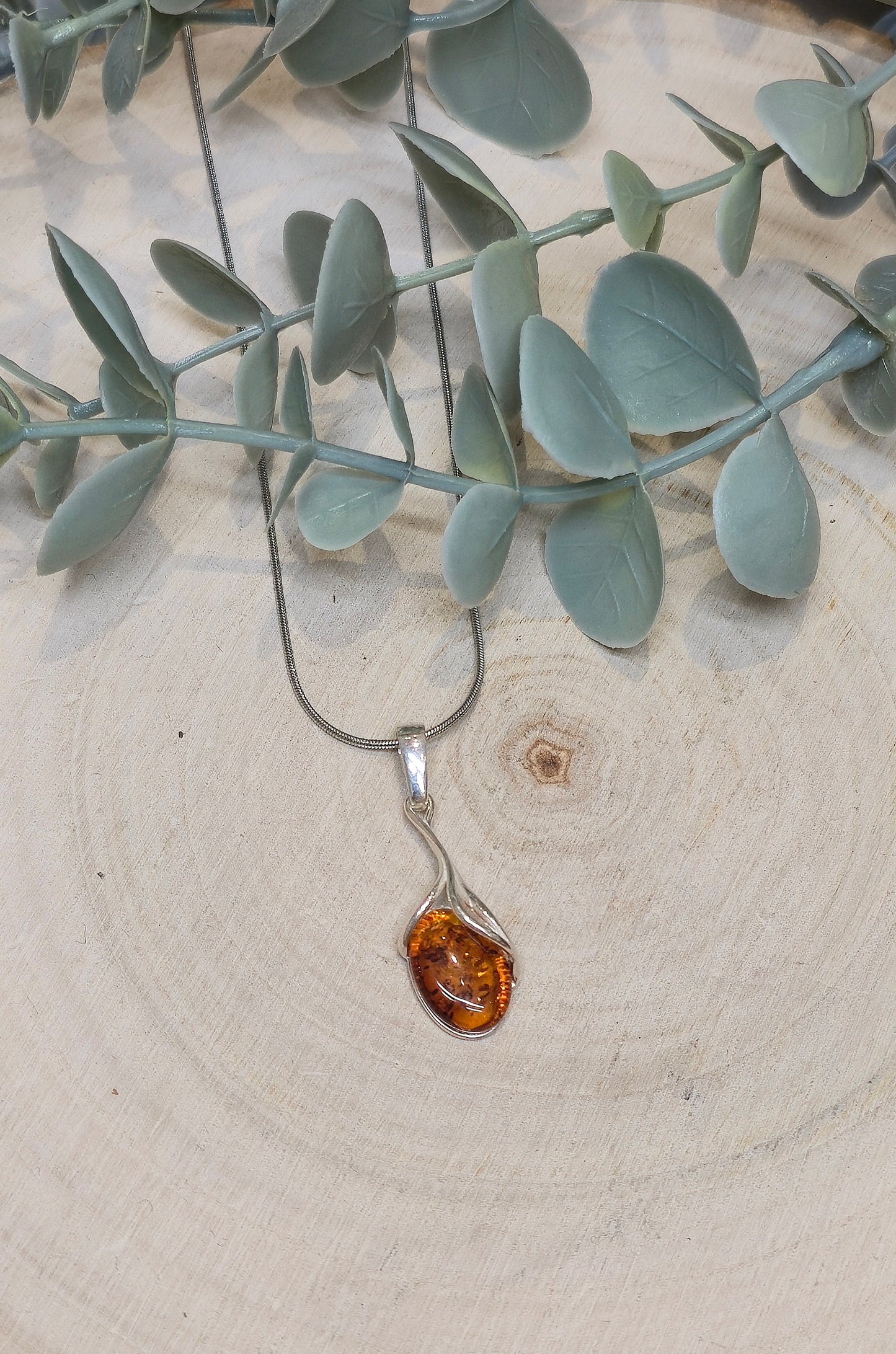 Collier Ovale Ambre baltique