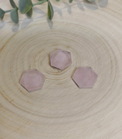 Étoile géométrique en Quartz rose