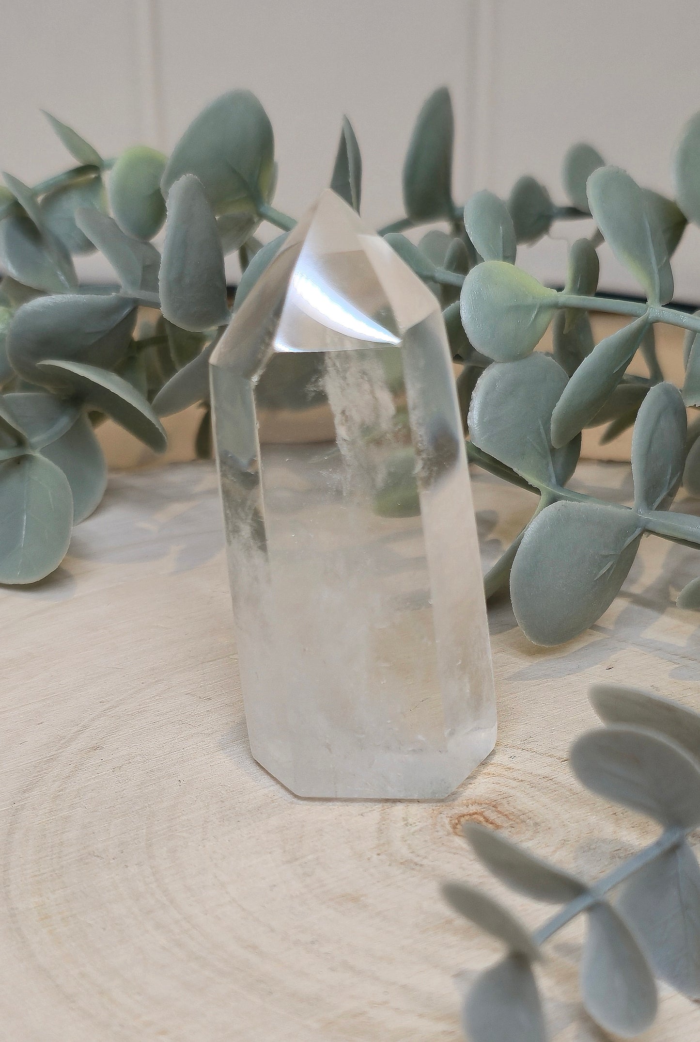 Pointe en Quartz clair de Madagascar