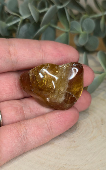 Citrine naturelle du Brésil grade extra barattée