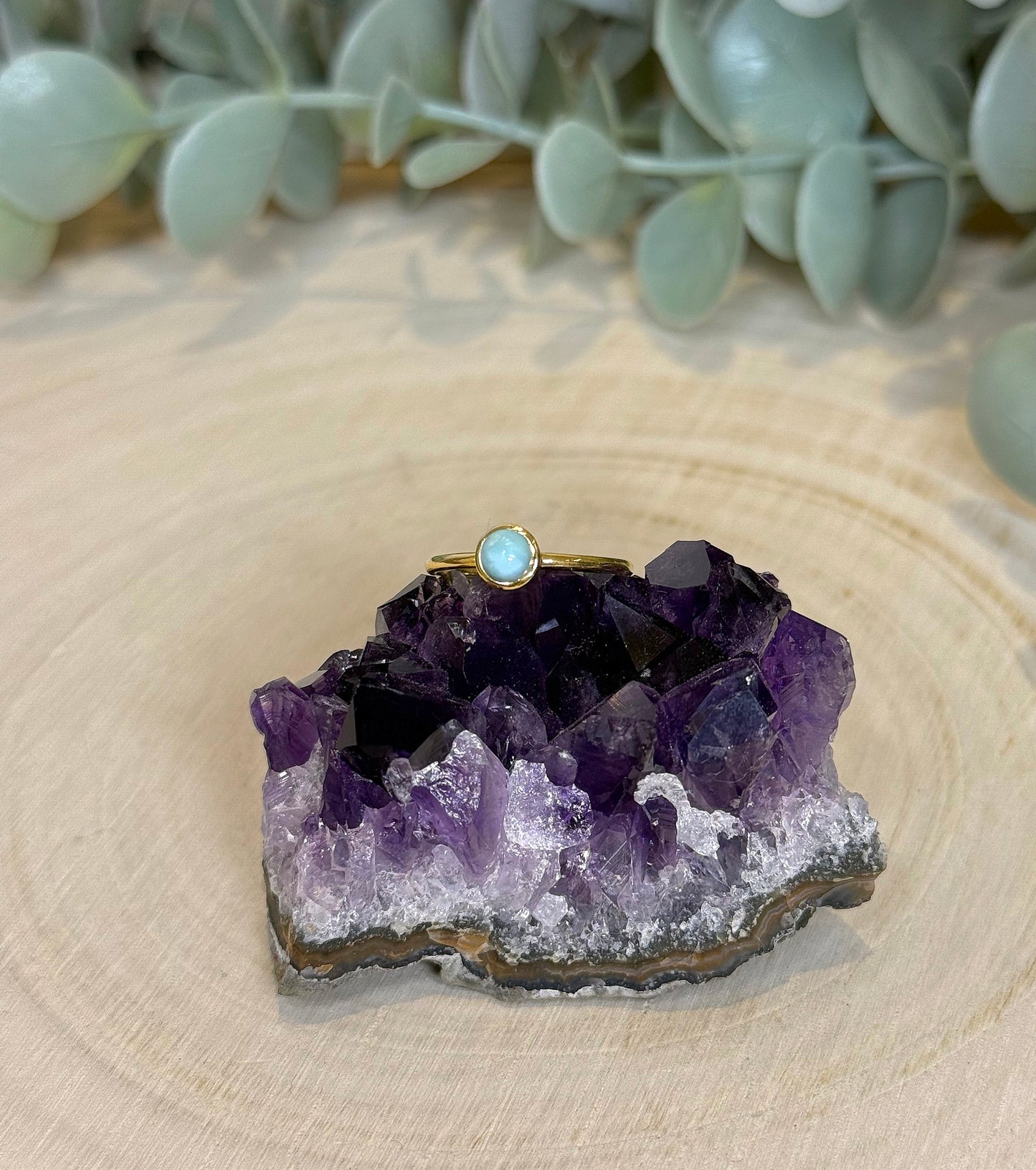 Bague Larimar gold