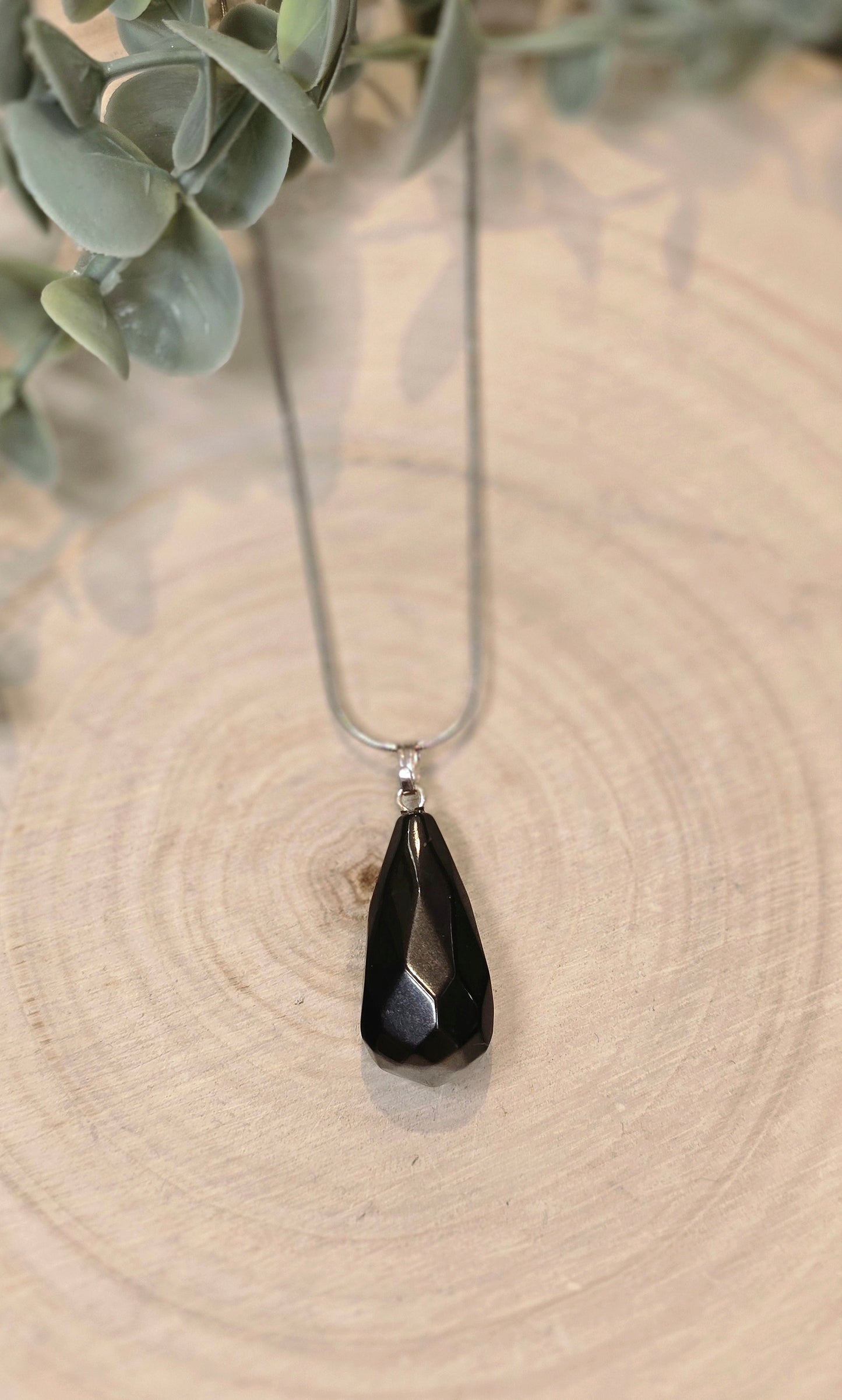 Collier Shungite facettée