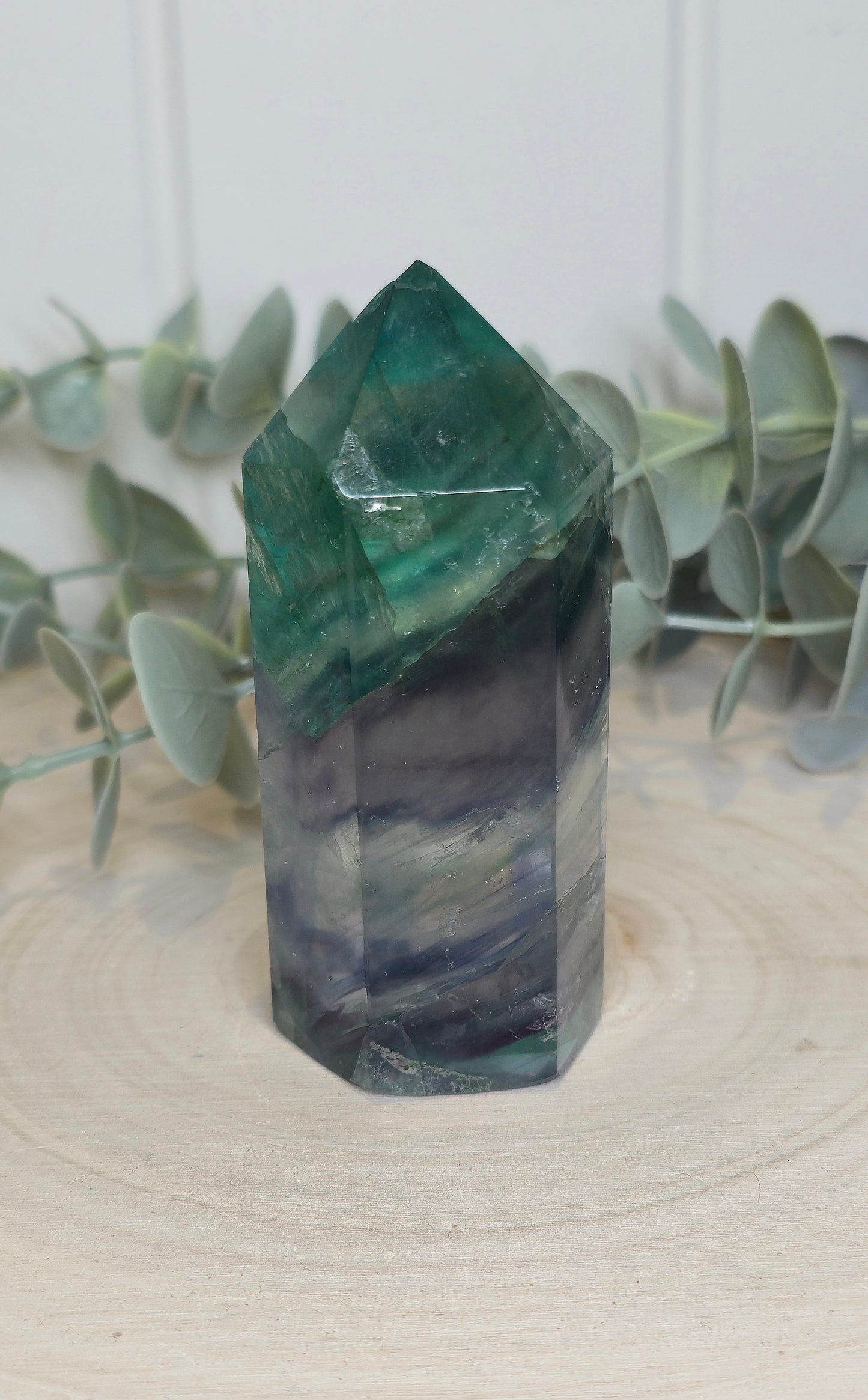 Pointe en Fluorite *pointe cassée*