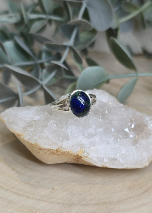 Bague Azurite-Malachite