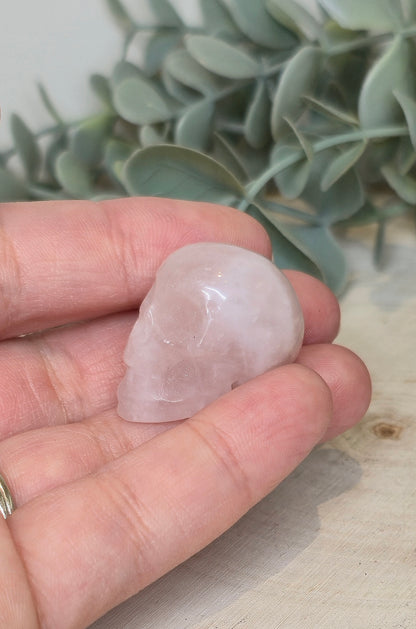 Crâne Quartz rose