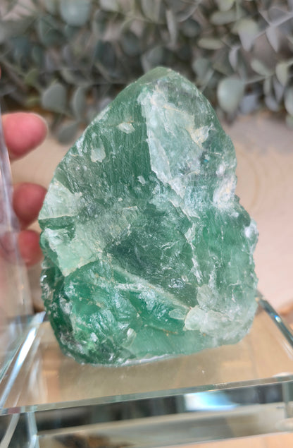 Appui livre en Fluorite brute