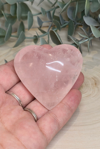 Coeur en Quartz rose