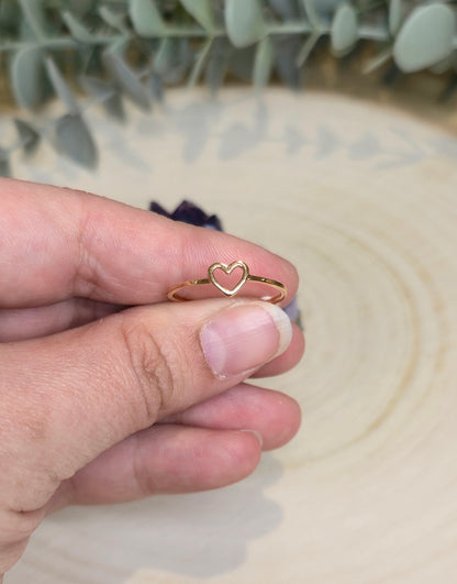 Bague Coeur simple gold