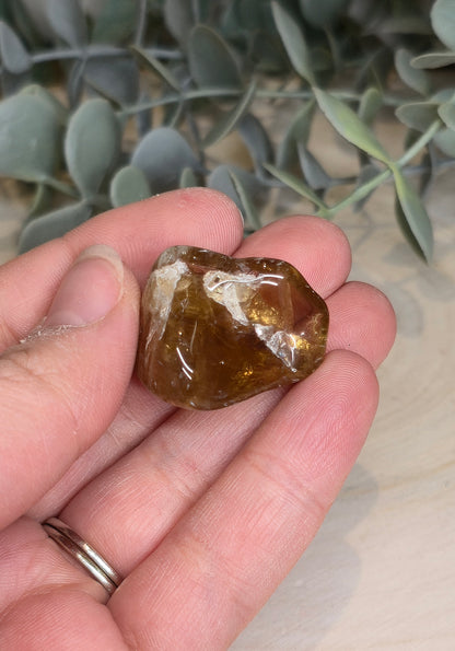 Citrine naturelle du Brésil grade extra barattée