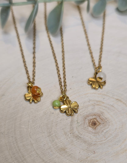 Collier petit Trèfle à 4 feuilles gold