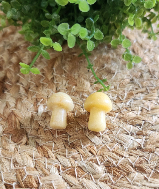 Champignon en Calcite jaune