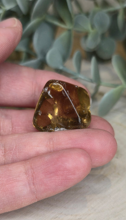 Citrine naturelle du Brésil grade extra barattée