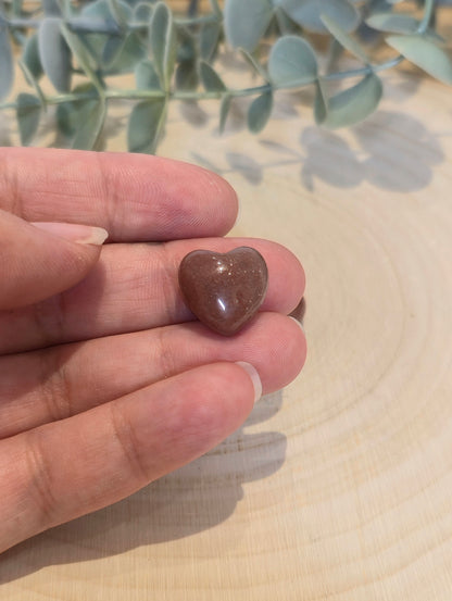 Mini Coeur en Aventurine rouge