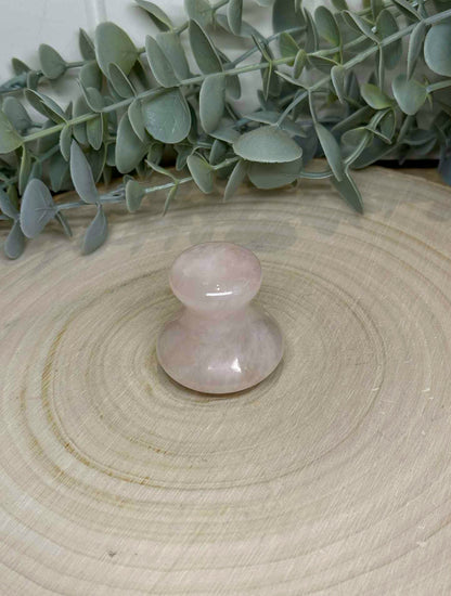Champignon massage Quartz rose