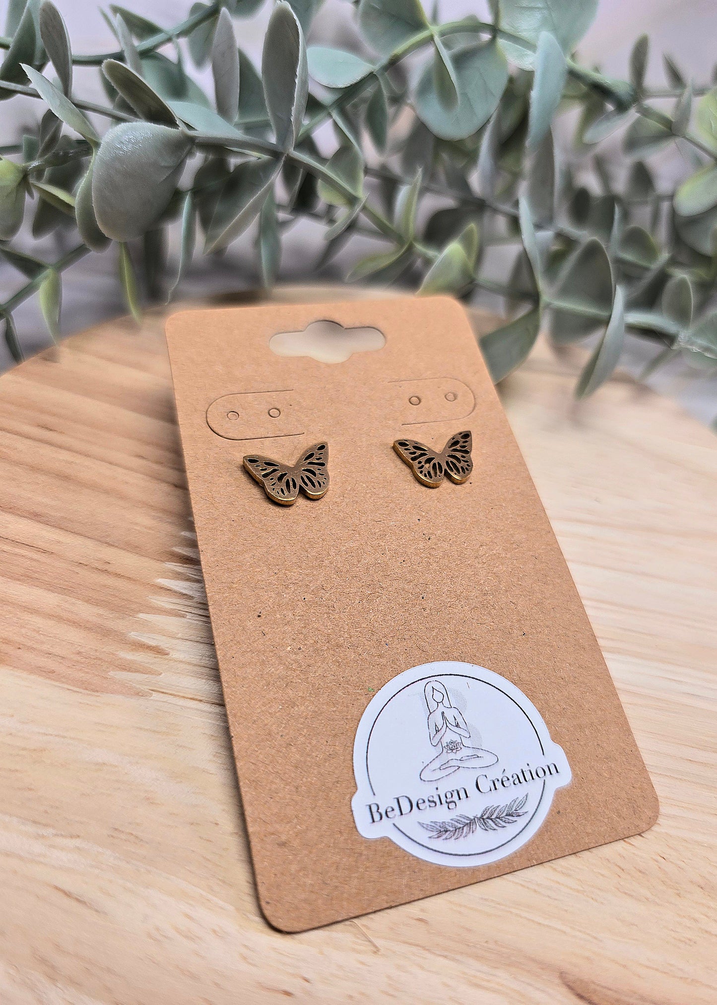 Boucles d’oreilles Papillon gold