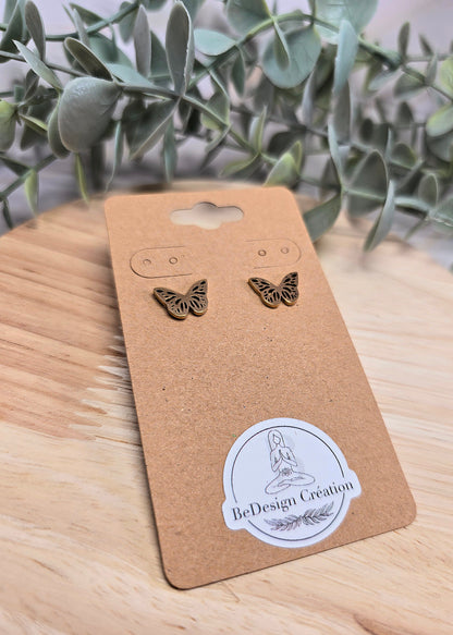 Boucles d’oreilles Papillon gold