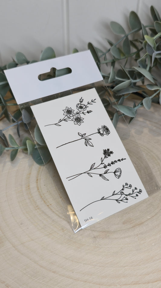 Tatouage temporaire Floral SH-18