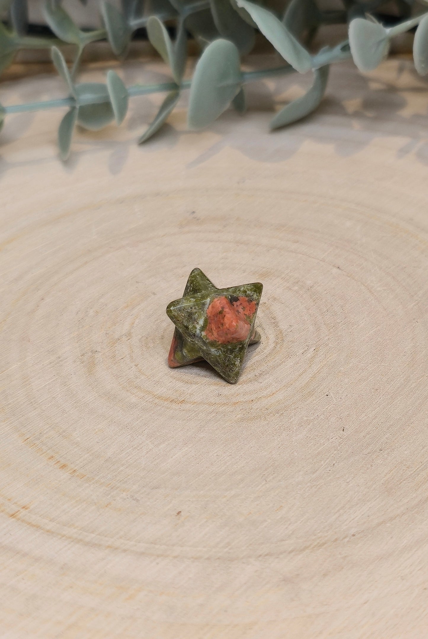 Étoile Merkaba Unakite