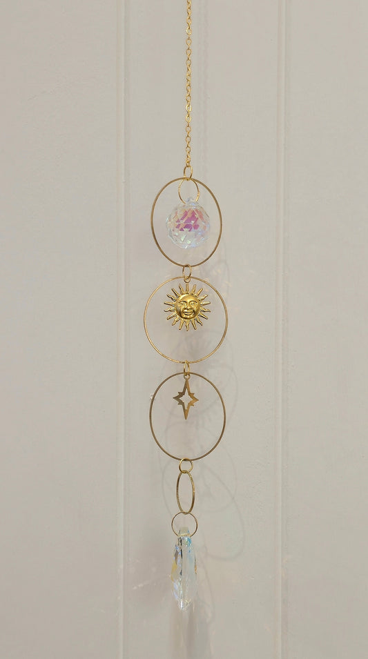 Capteur de lumière cristaux Soleil/Étoile