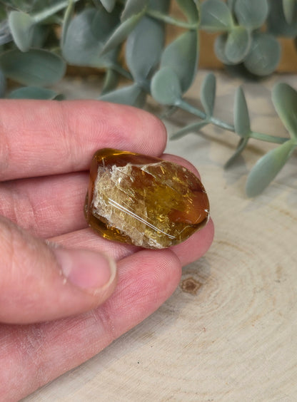 Citrine naturelle du Brésil grade extra barattée