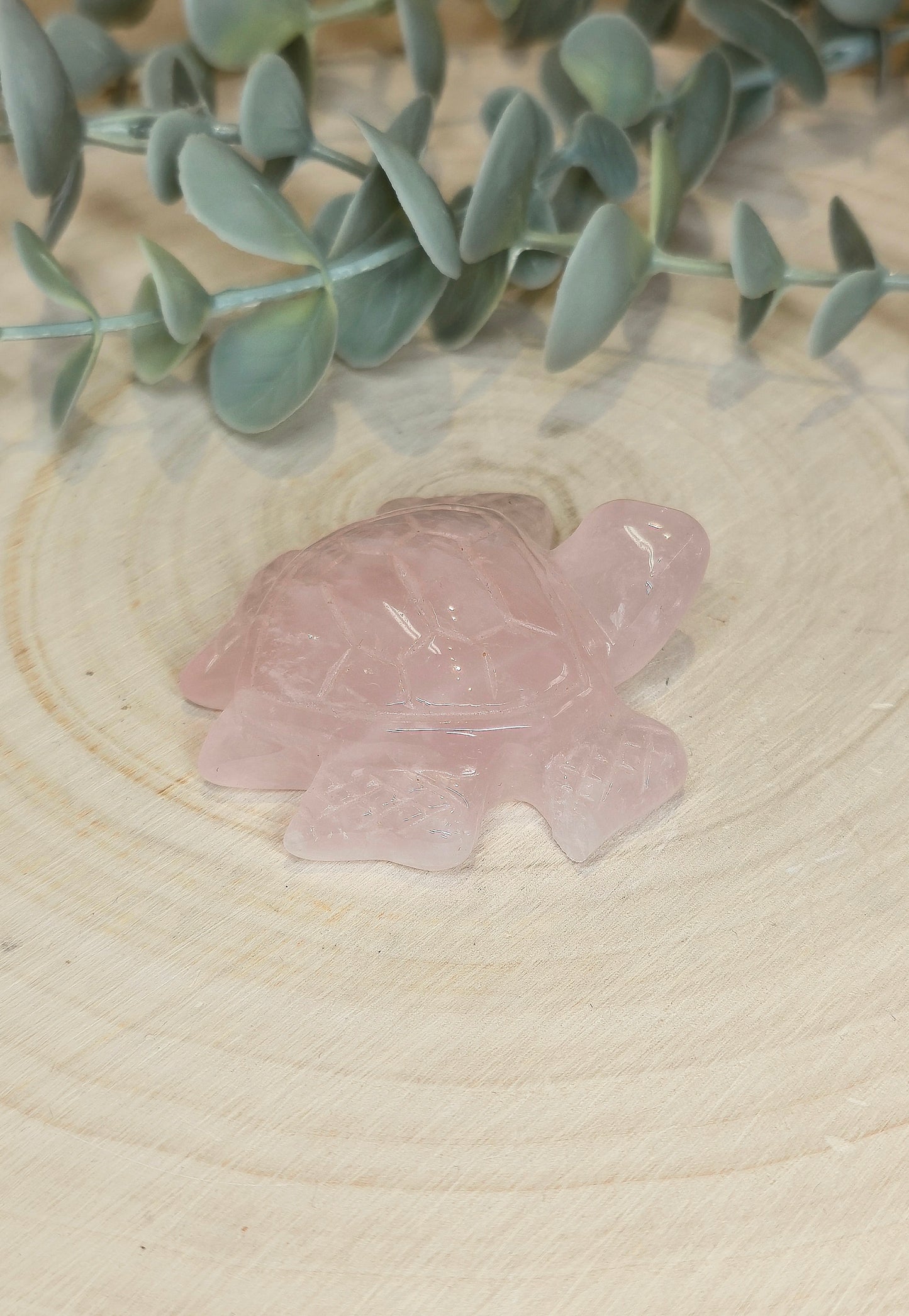 Tortue en Quartz rose