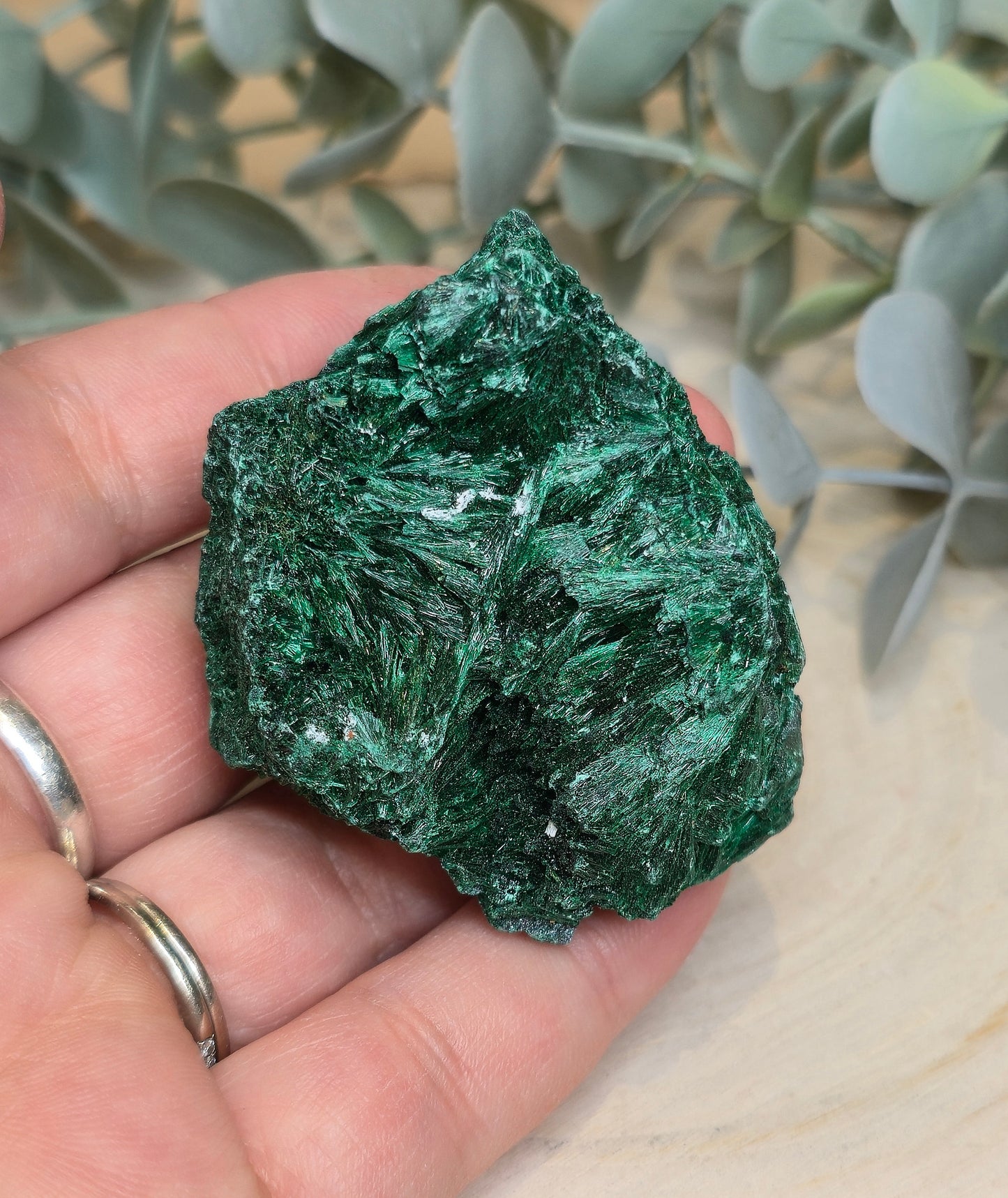 Malachite velour brute de l'Afrique
